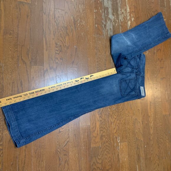 Ariat Women's Jeans Wide Leg Low Rise 8" Y2K Style Sz 29 Denim Trousers Vintage - Picture 6 of 16